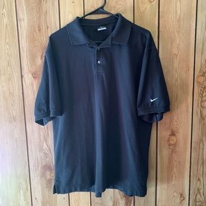 Nike FitDry men’s large black polo shirt